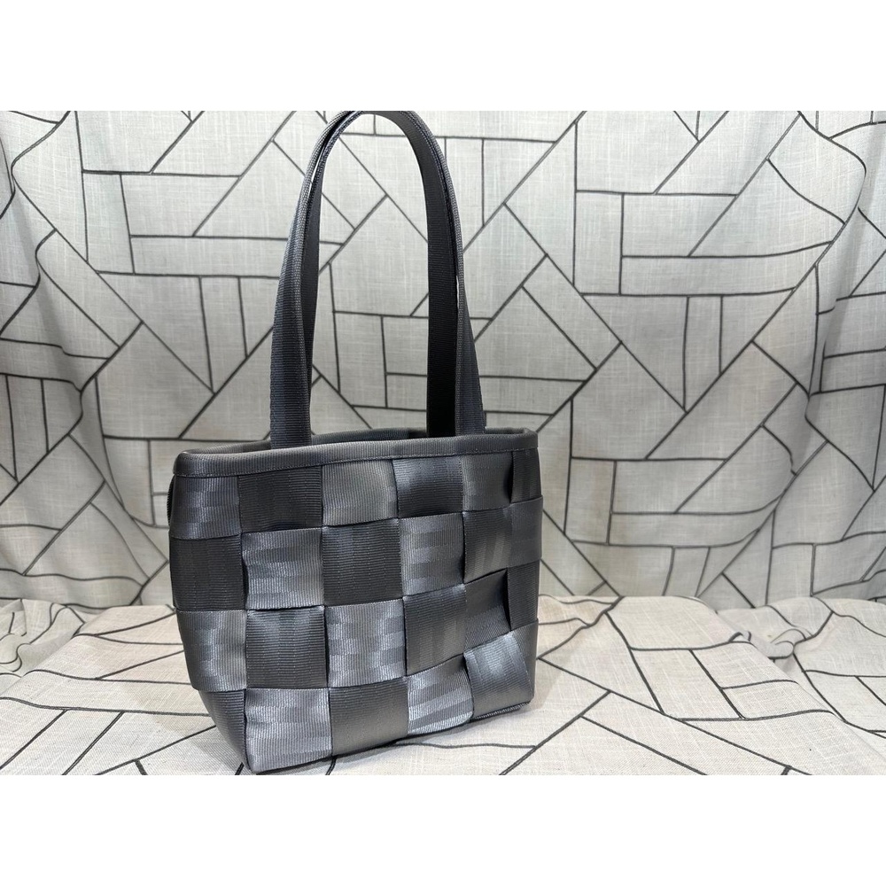 Harvey's Seatbelt Woven Tote‎ Purse Durable Top Handle Gray Womens READ - Picture 2 of 11